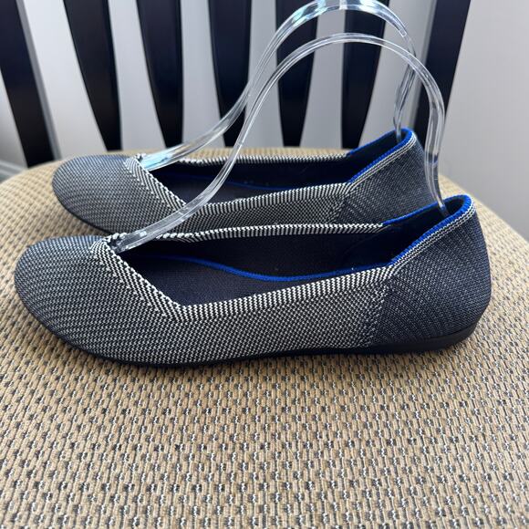 Rothy's The Flat Round Toe Grey Ballet Flat Shoes Size 8 - Picture 3 of 11